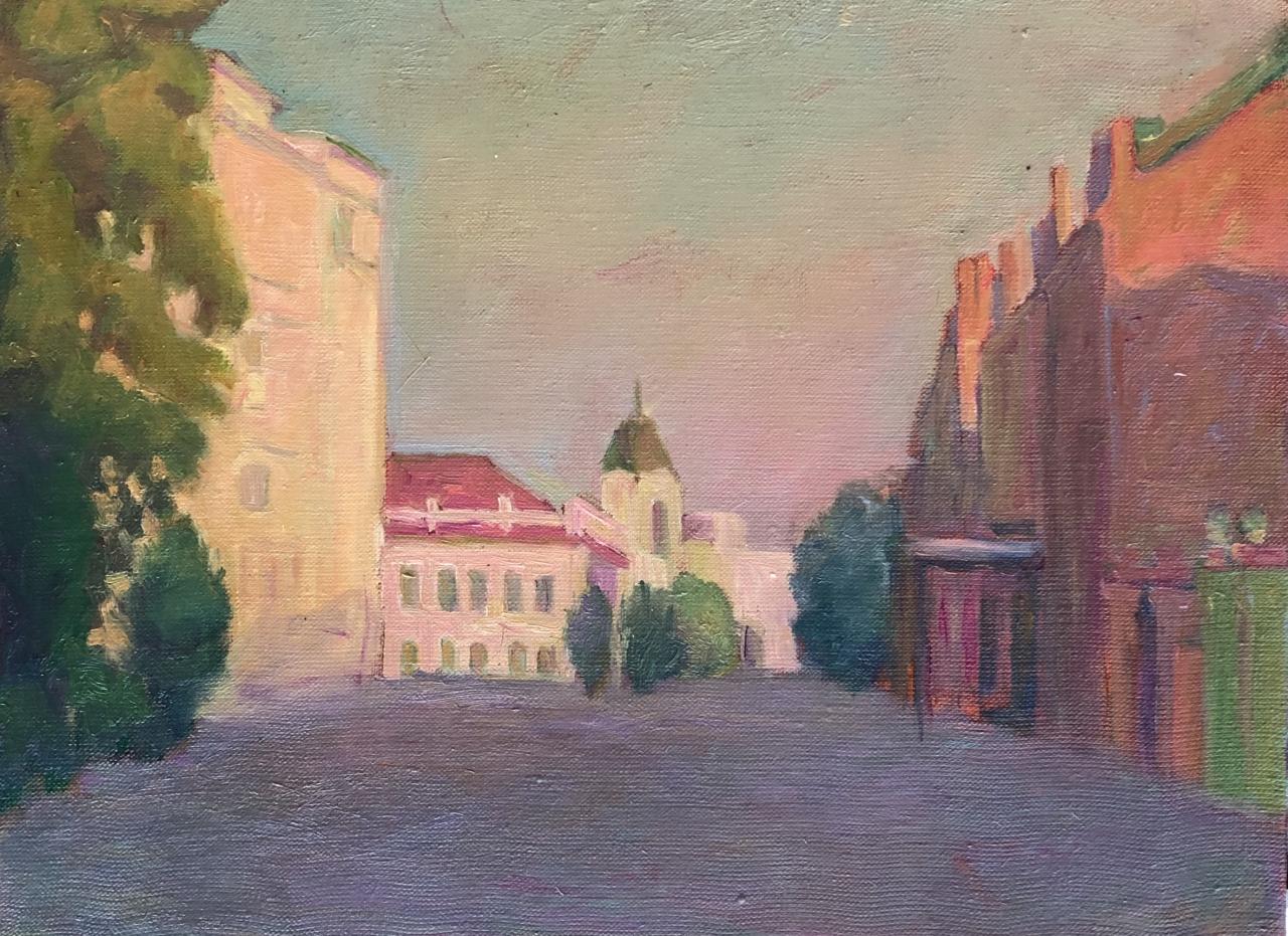 Ostrovskogo Street in the Evening — Variation II