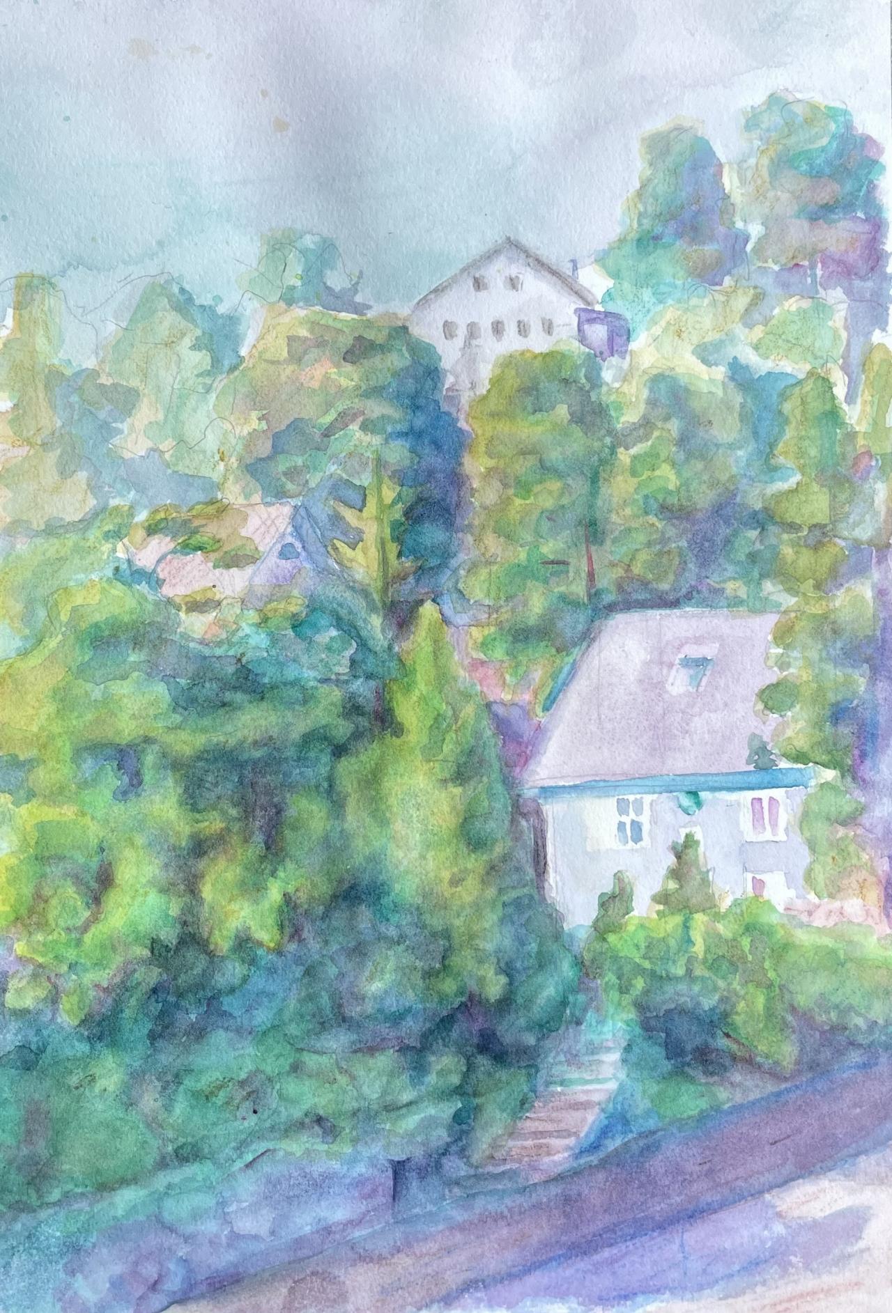 View From Balcony, 9am, Baden City