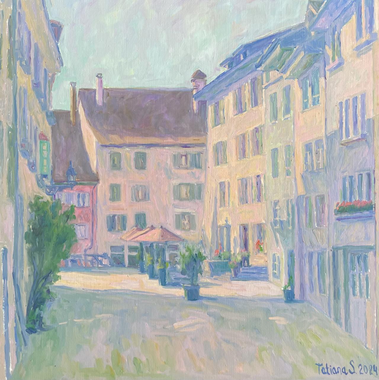 Sunny Morning at Rathausgasse, Baden