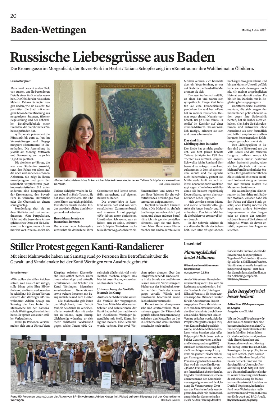 Badener Tagblatt //Russische Liebesgrüsse